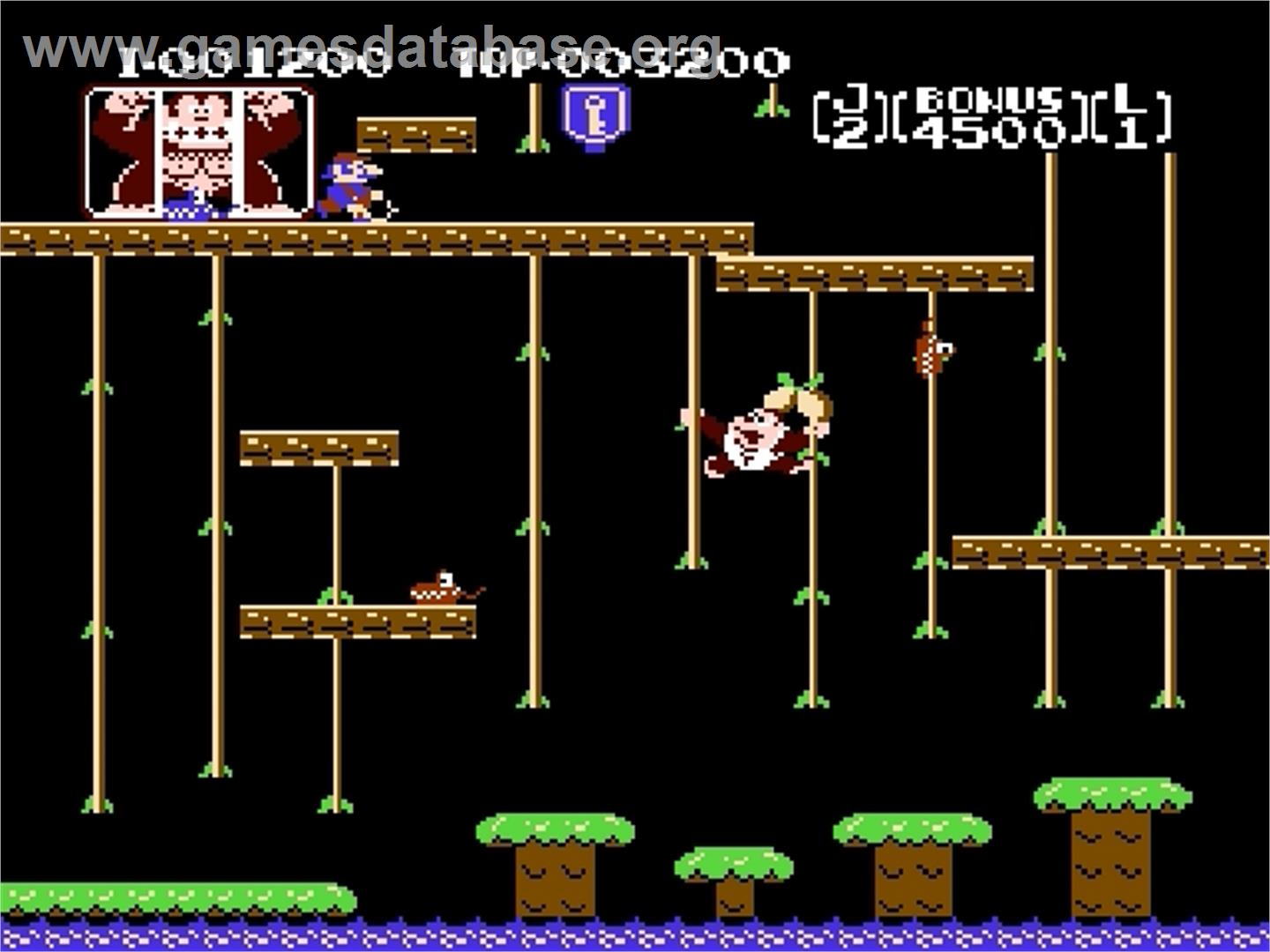 Donkey Kong Jr. - Nintendo Famicom Disk System - Artwork - In Game