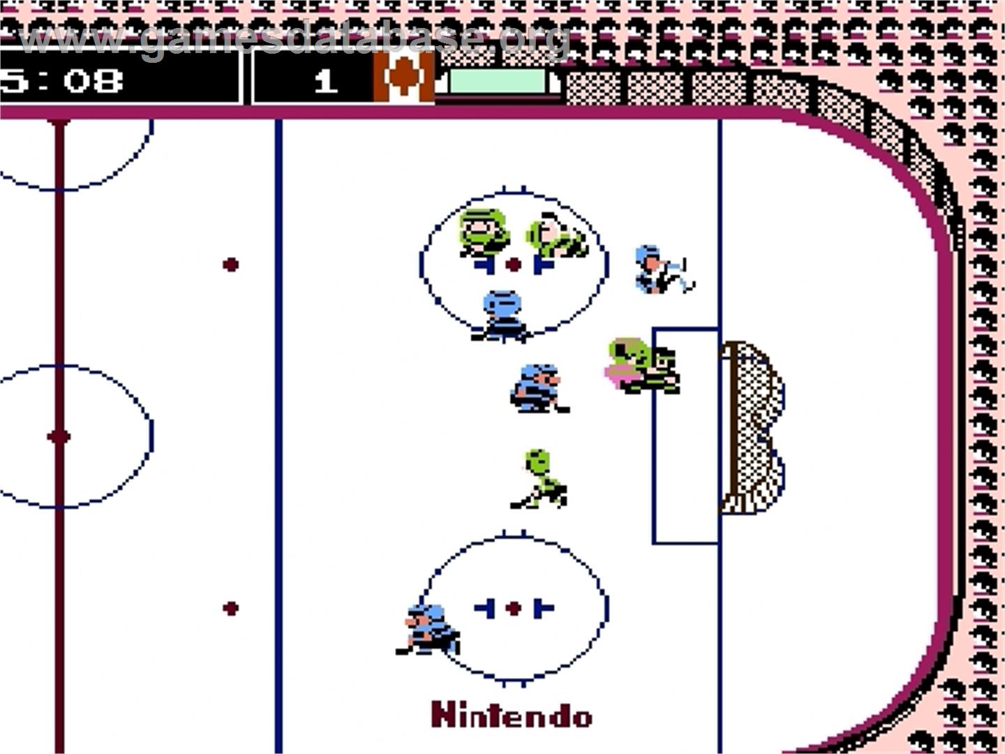 Ice Hockey - Nintendo Famicom Disk System - Artwork - In Game