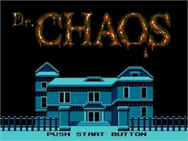 Title screen of Dr. Chaos - Jigoku no Tobira on the Nintendo Famicom Disk System.