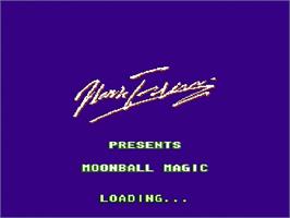 Title screen of Moonball Magic on the Nintendo Famicom Disk System.