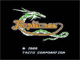 Title screen of Replicart on the Nintendo Famicom Disk System.