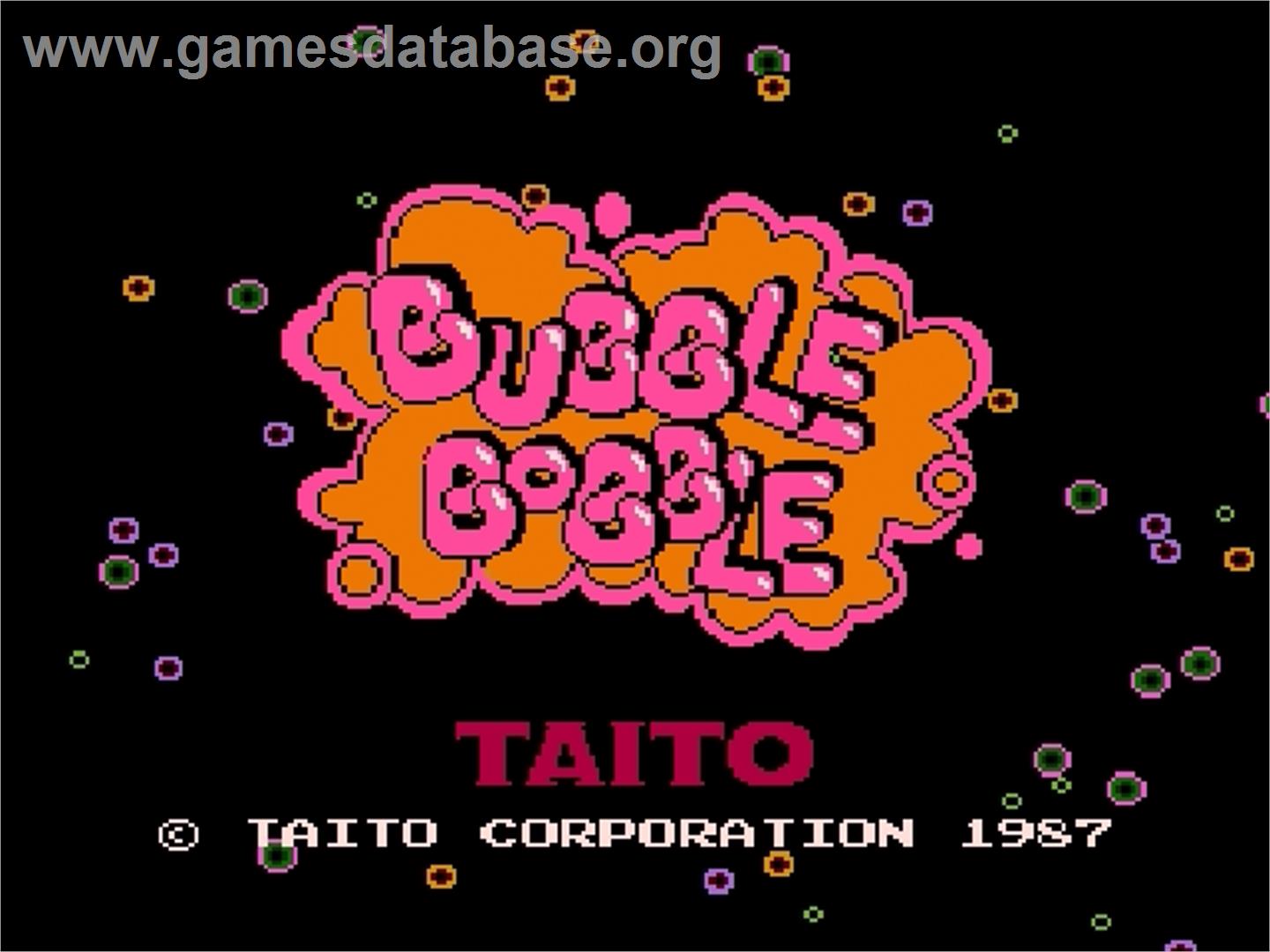 Bubble Bobble - Nintendo Famicom Disk System - Artwork - Title Screen