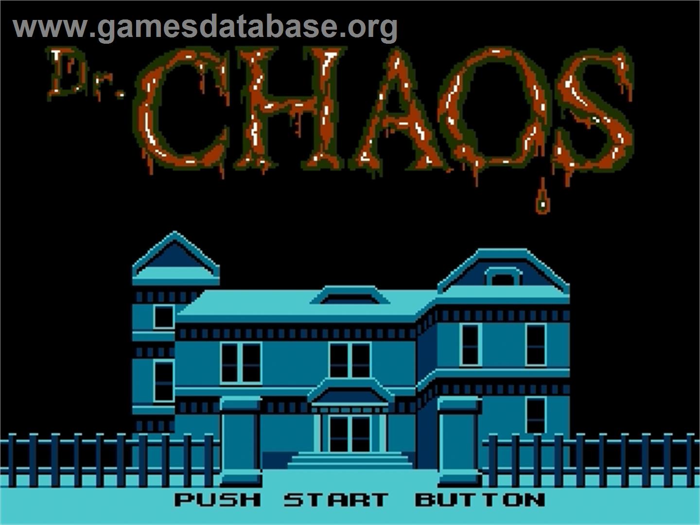 Dr. Chaos - Jigoku no Tobira - Nintendo Famicom Disk System - Artwork - Title Screen
