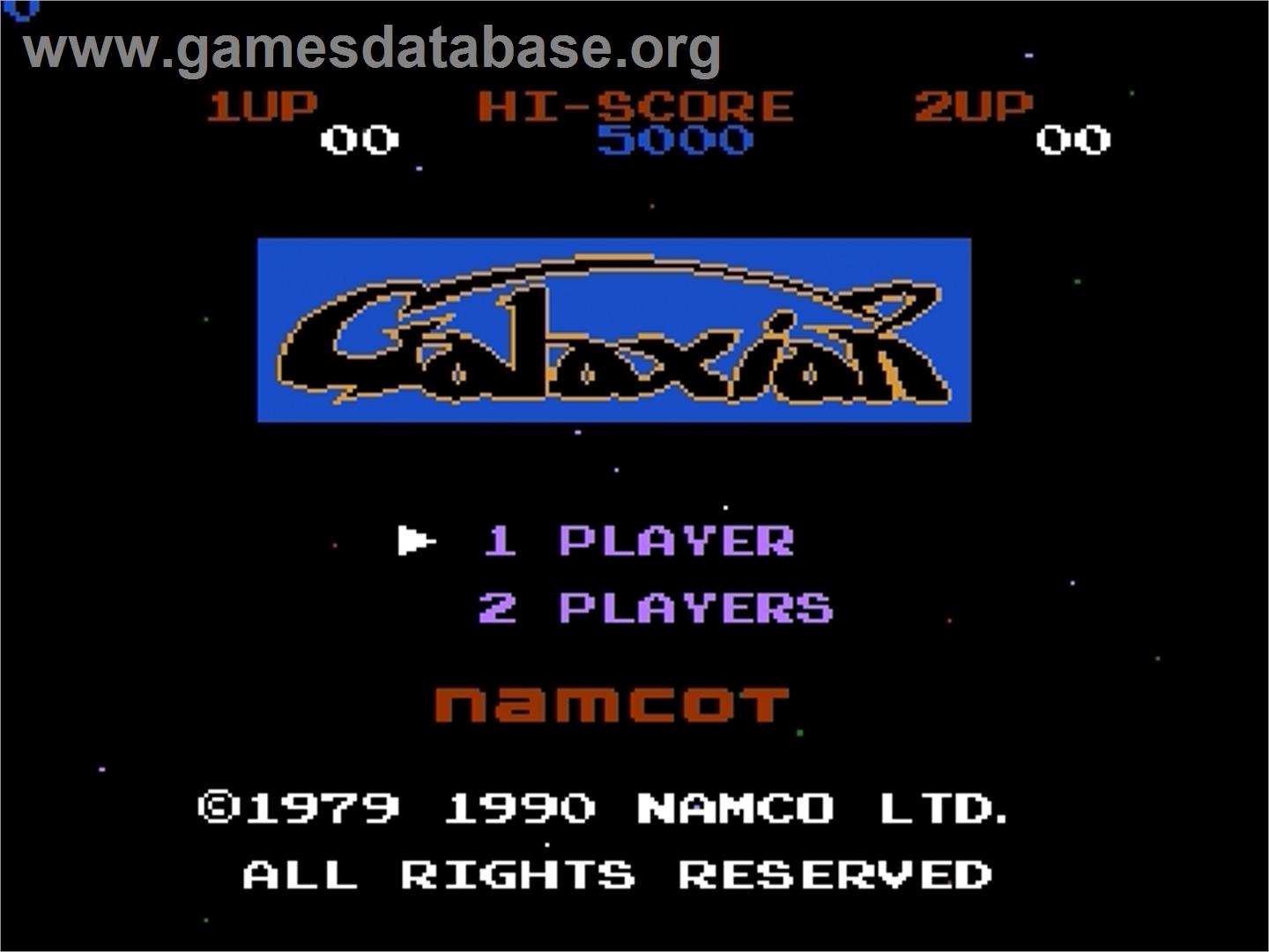 Galaxian - Nintendo Famicom Disk System - Artwork - Title Screen