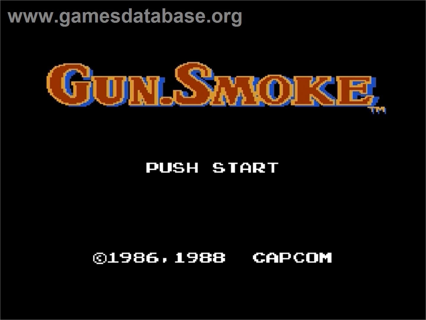 Gun.smoke - Nintendo Famicom Disk System - Artwork - Title Screen