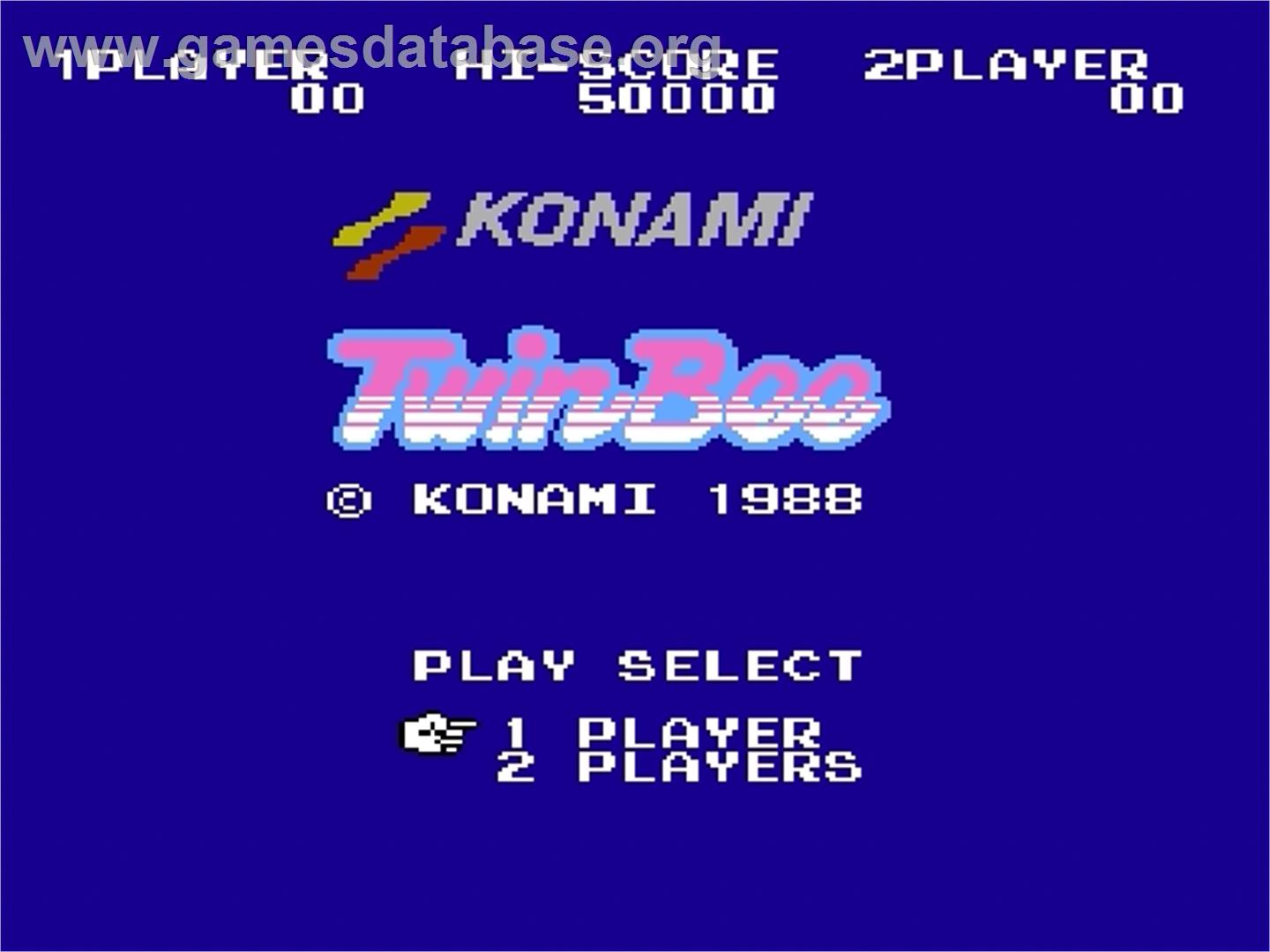 TwinBee - Nintendo Famicom Disk System - Artwork - Title Screen