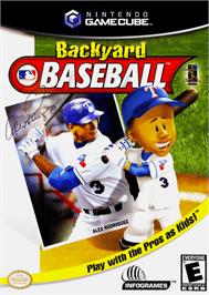 Box cover for Backyard Baseball on the Nintendo GameCube.