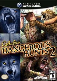Box cover for Cabela's Dangerous Hunts 2 on the Nintendo GameCube.