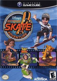 Box cover for Disney's Extreme Skate Adventure on the Nintendo GameCube.