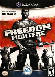 Box cover for Freedom Fighters on the Nintendo GameCube.