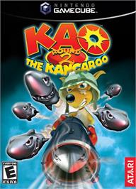 Box cover for Kao The Kangaroo - Round 2 on the Nintendo GameCube.
