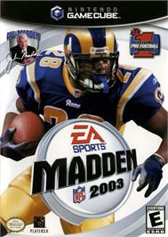 Box cover for Madden Nfl 2003 on the Nintendo GameCube.