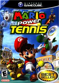 Box cover for Mario Power Tennis on the Nintendo GameCube.