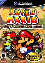 Box cover for Paper Mario: The Thousand-Year Door on the Nintendo GameCube.