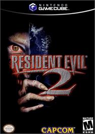 Box cover for Resident Evil 2 on the Nintendo GameCube.