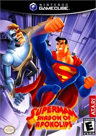 Box cover for Superman: Shadow of Apokolips on the Nintendo GameCube.