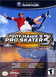 Box cover for Tony Hawk's Pro Skater 3 on the Nintendo GameCube.