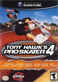 Box cover for Tony Hawk's Pro Skater 4 on the Nintendo GameCube.