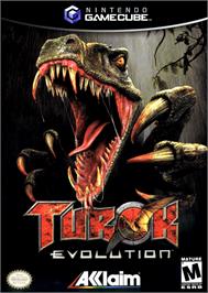 Box cover for Turok: Evolution on the Nintendo GameCube.