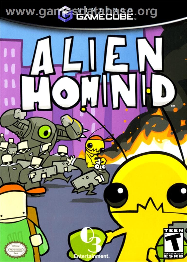 Alien Hominid - Nintendo GameCube - Artwork - Box