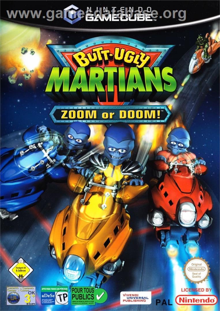 Butt-ugly Martians - Zoom Or Doom! - Nintendo GameCube - Artwork - Box