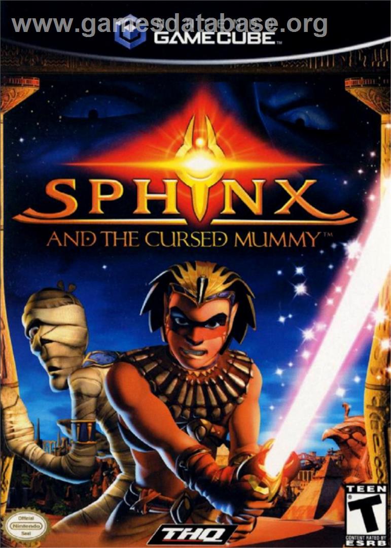 Sphinx And The Cursed Mummy - Nintendo GameCube - Artwork - Box