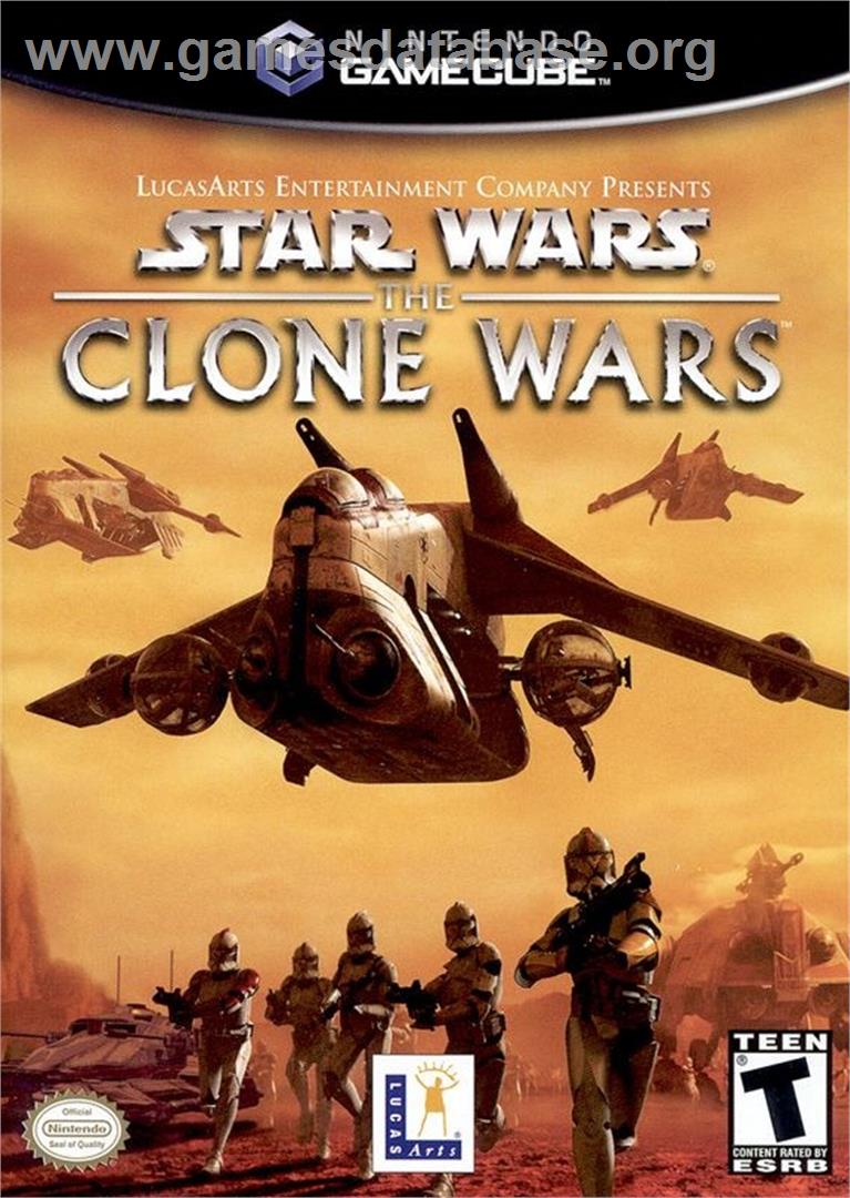 Star Wars - The Clone Wars - Nintendo GameCube - Artwork - Box