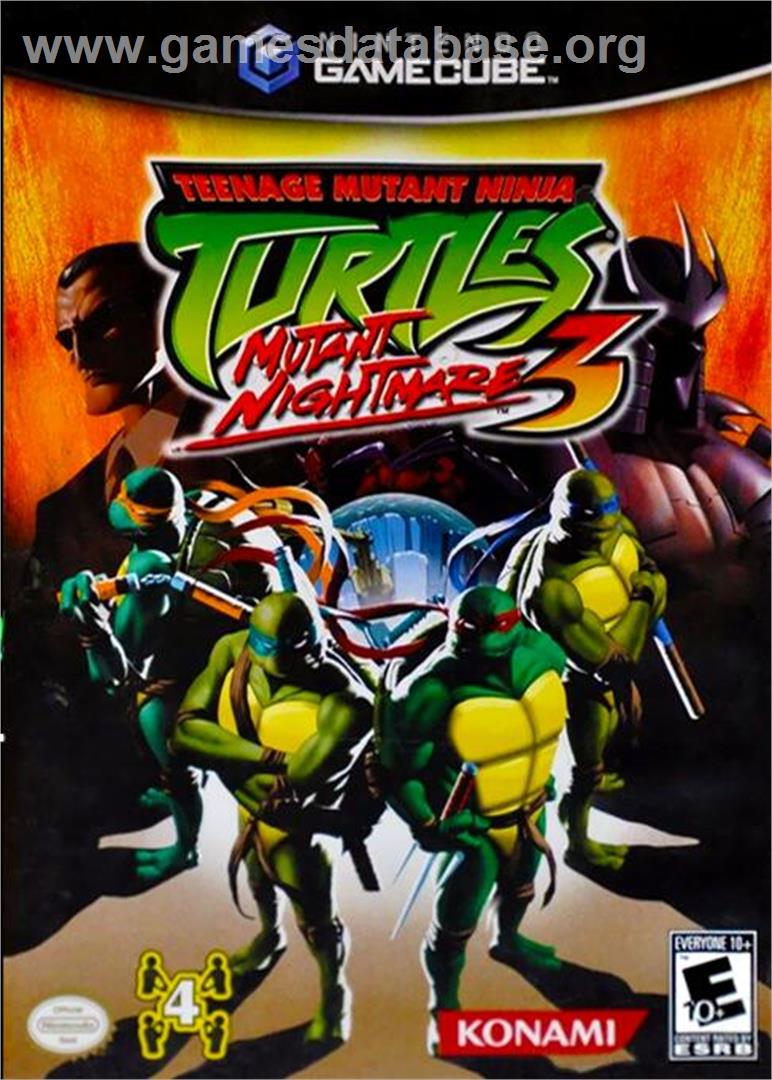 Teenage Mutant Ninja Turtles 3 - Mutant Nightmare - Nintendo GameCube - Artwork - Box