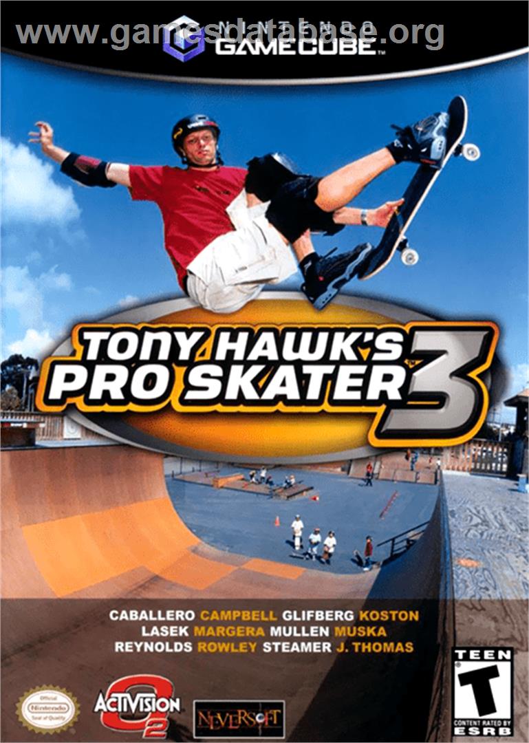 Tony Hawk's Pro Skater 3 - Nintendo GameCube - Artwork - Box