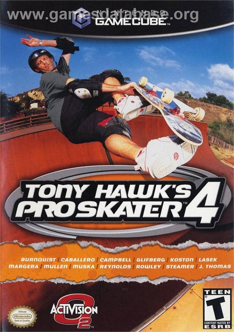 Tony Hawk's Pro Skater 4 - Nintendo GameCube - Artwork - Box