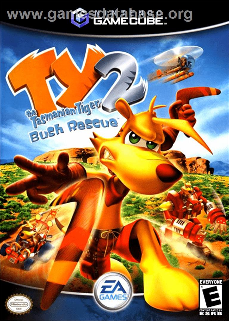 Ty the Tasmanian Tiger 2: Bush Rescue - Nintendo GameCube - Artwork - Box