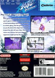 Box back cover for 1080° Avalanche on the Nintendo GameCube.