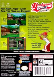 Box back cover for Backyard Sports - Baseball 2007 on the Nintendo GameCube.