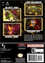 Box back cover for Chaos Field on the Nintendo GameCube.