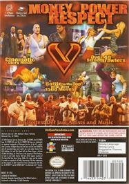 Box back cover for Def Jam Vendetta on the Nintendo GameCube.