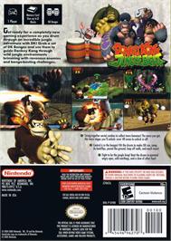 Box back cover for Donkey Kong Jungle Beat on the Nintendo GameCube.
