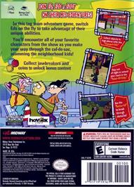 Box back cover for Ed, Edd n Eddy - The Mis-Edventures on the Nintendo GameCube.