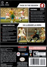 Box back cover for FIFA 07 on the Nintendo GameCube.