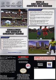 Box back cover for Fifa Football 2004 on the Nintendo GameCube.