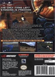 Box back cover for Fireblade on the Nintendo GameCube.