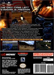 Box back cover for Fireblade on the Nintendo GameCube.