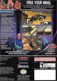 Box back cover for Freestyle Metal X on the Nintendo GameCube.