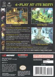 Box back cover for Gauntlet - Dark Legacy on the Nintendo GameCube.