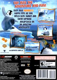 Box back cover for Happy Feet on the Nintendo GameCube.