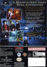 Box back cover for Harry Potter And The Sorcerer's Stone on the Nintendo GameCube.