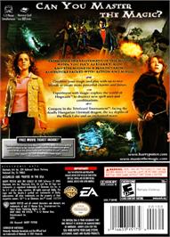 Box back cover for Harry Potter and the Goblet of Fire on the Nintendo GameCube.
