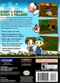 Box back cover for Harvest Moon: Magical Melody on the Nintendo GameCube.