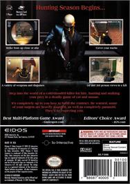 Box back cover for Hitman 2 - Silent Assassin on the Nintendo GameCube.