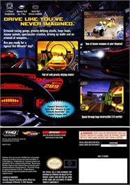 Box back cover for Hot Wheels - Velocity X on the Nintendo GameCube.