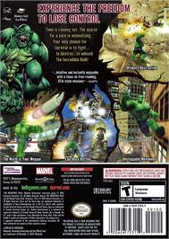 Box back cover for Incredible Hulk - Ultimate Destruction, The on the Nintendo GameCube.